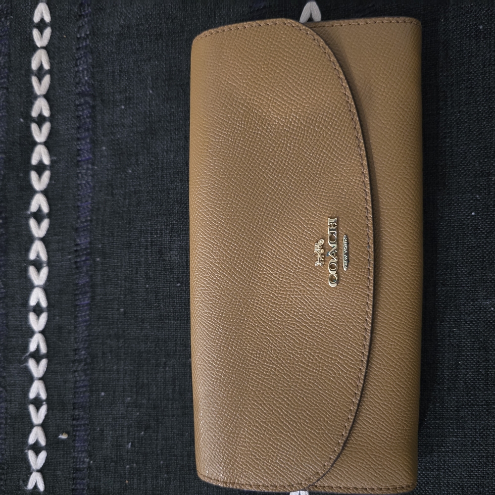Coach Tan Leather Wallet